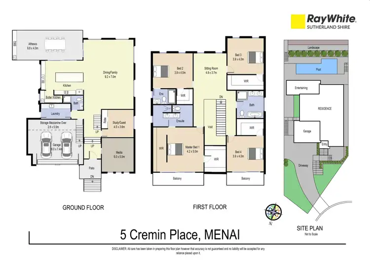 Floorplan of Homely house listing, 5 Cremin Place, Menai NSW 2234