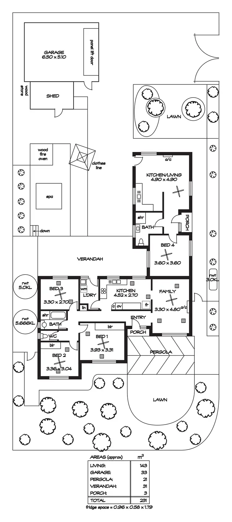 Floorplan of Homely house listing, 6 Tareena Street, Ridgehaven SA 5097