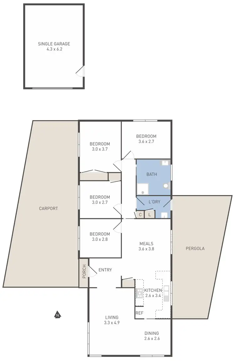 Floorplan of Homely house listing, 2 Magnolia Court, Werribee VIC 3030