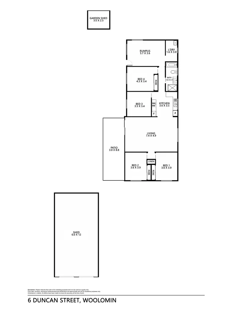 Floorplan of Homely house listing, 6 Duncan Street, Tamworth NSW 2340