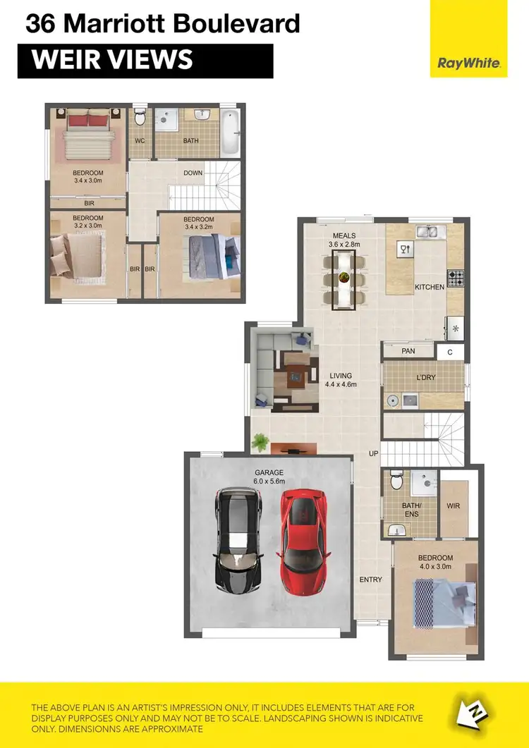 Floorplan of Homely house listing, 36 Marriott Boulevard, Weir Views VIC 3338