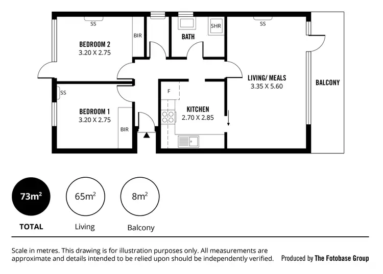 Floorplan of Homely unit listing, 3/4 Shepherds Hill Road, Bedford Park SA 5042
