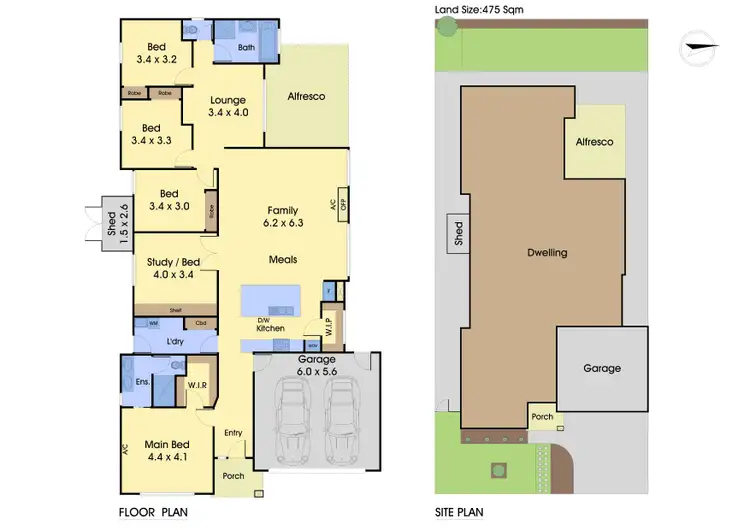 Floorplan of Homely house listing, 6 Aspect Drive, Doreen VIC 3754