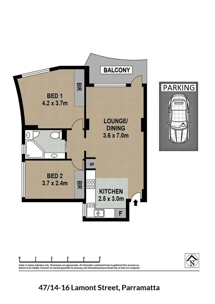 Floorplan of Homely apartment listing, 47/14-16 Lamont Street, Parramatta NSW 2150
