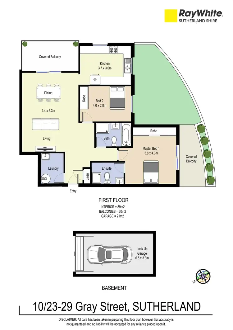 Floorplan of Homely apartment listing, 10/23-29 Gray Street, Sutherland NSW 2232