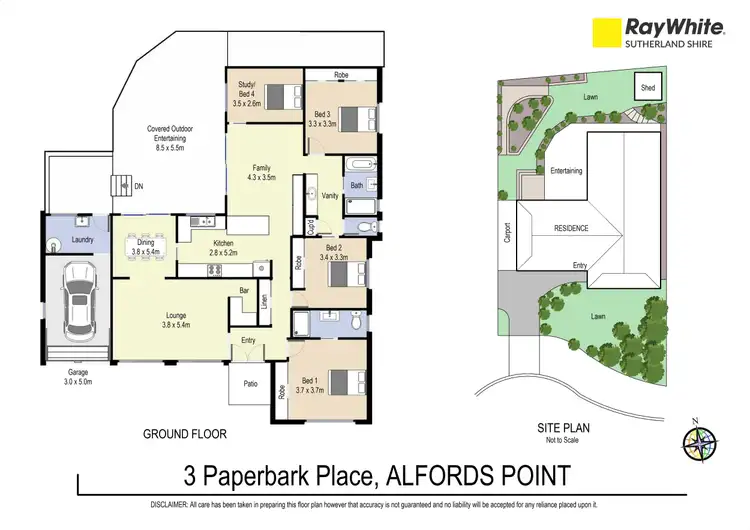 Floorplan of Homely house listing, 3 Paperbark Place, Alfords Point NSW 2234