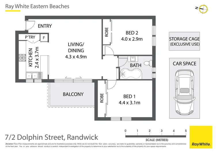 Floorplan of Homely apartment listing, 7/2 Dolphin Street, Randwick NSW 2031
