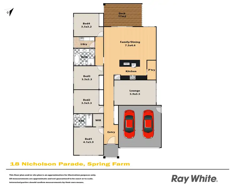 Floorplan of Homely house listing, 18 Nicholson Parade, Spring Farm NSW 2570