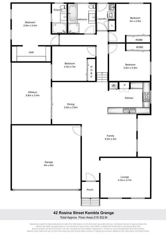 Floorplan of Homely house listing, 42 Rosina Street, Kembla Grange NSW 2526