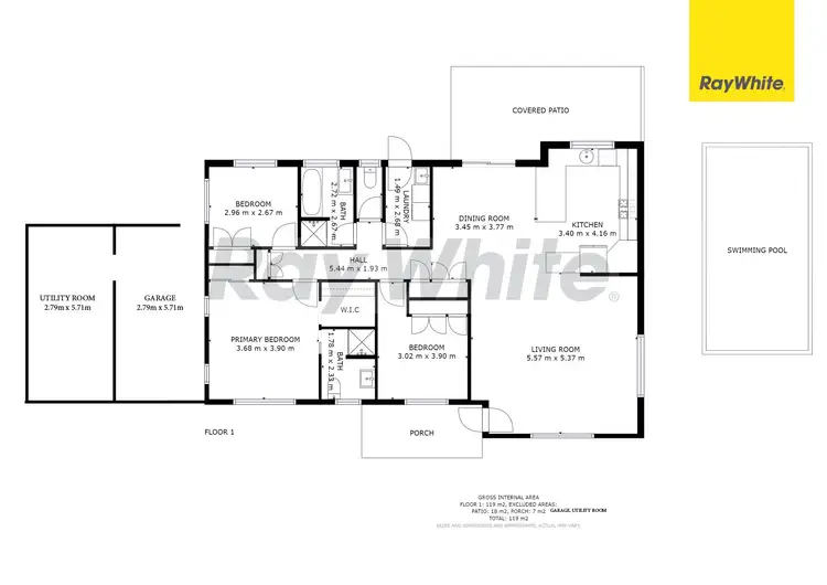 Floorplan of Homely house listing, 1 Midden Court, Bli Bli QLD 4560