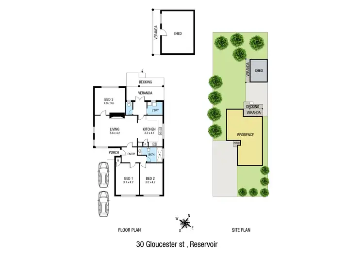 Floorplan of Homely house listing, 30 Gloucester Street, Reservoir VIC 3073