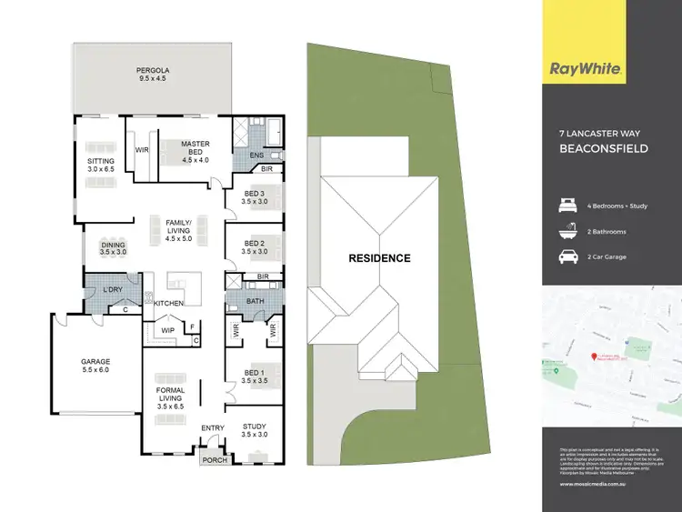 Floorplan of Homely house listing, 7 Lancaster Way, Beaconsfield VIC 3807
