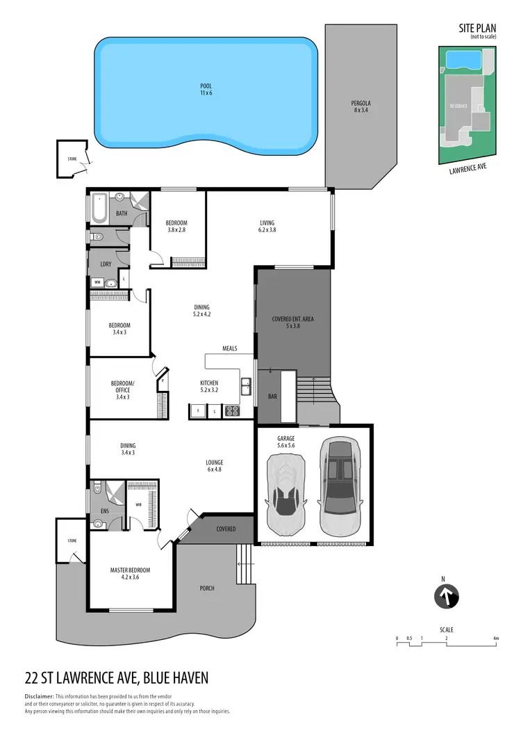 Floorplan of Homely house listing, 22 St Lawrence Avenue, Blue Haven NSW 2262