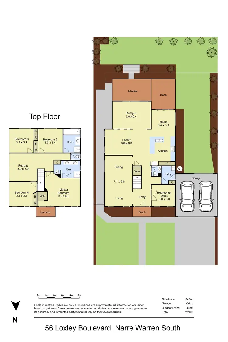 Floorplan of Homely house listing, 56 Loxley Boulevard, Narre Warren South VIC 3805