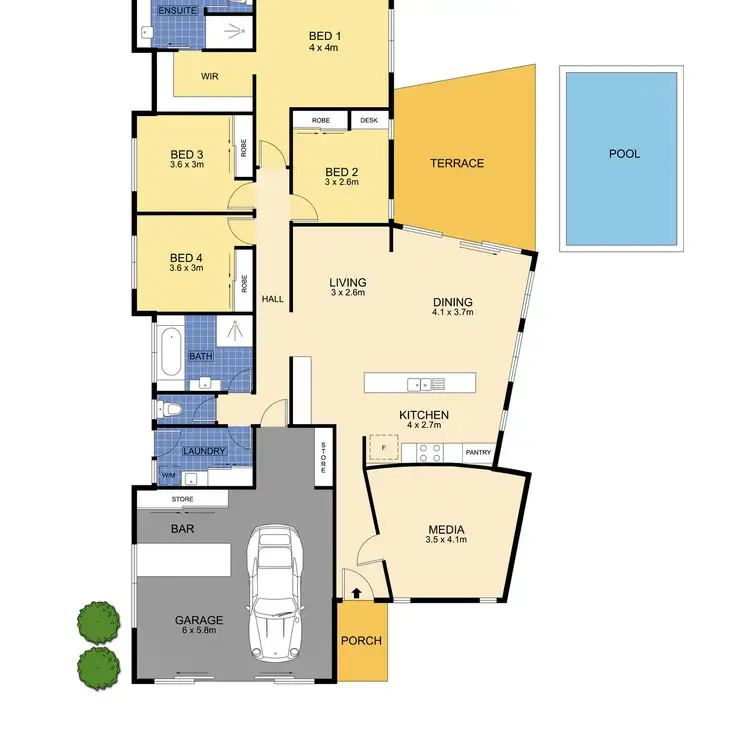 Floorplan of Homely house listing, 1 Kepplegrove Drive, Sippy Downs QLD 4556