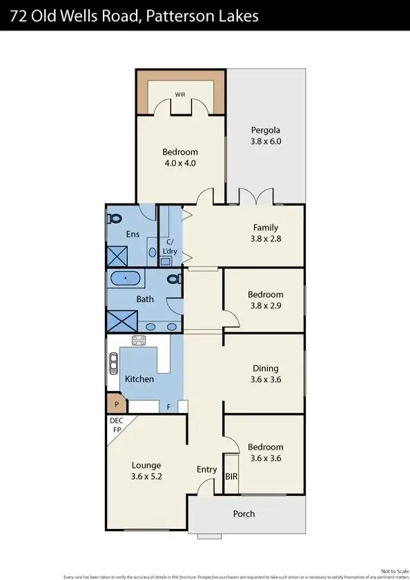Floorplan of Homely house listing, 72 Old Wells Road, Patterson Lakes VIC 3197