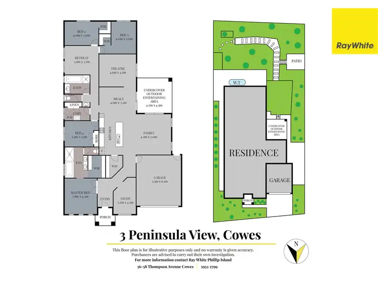 Floorplan of Homely house listing, 3 Peninsula View, Cowes VIC 3922