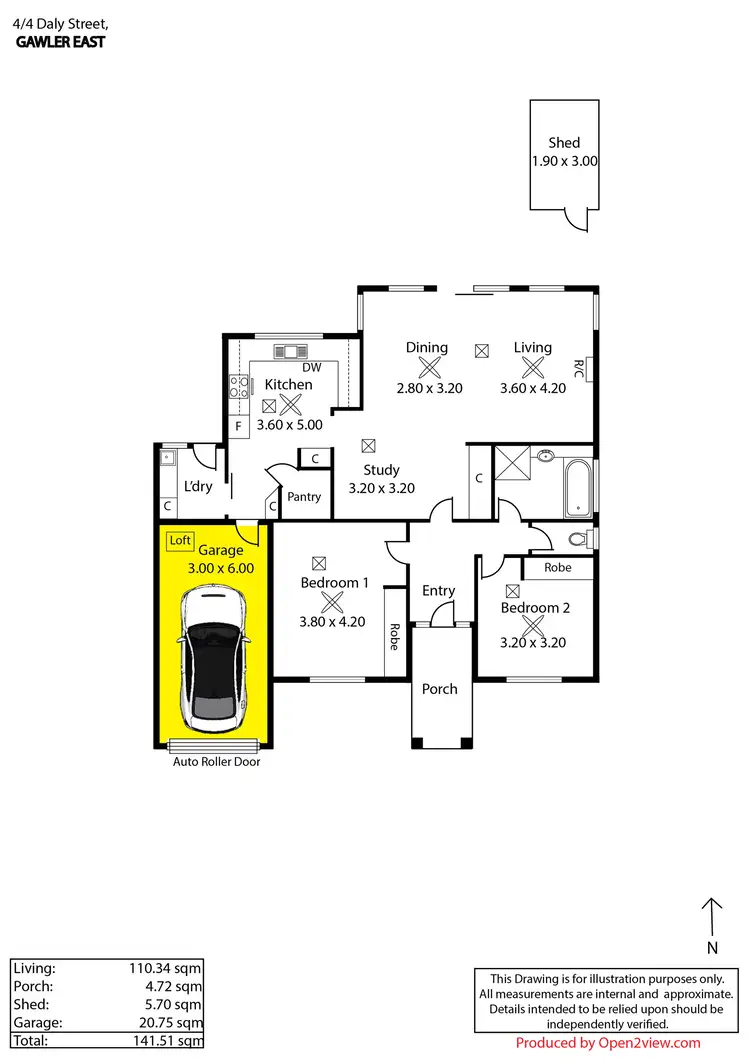 Floorplan of Homely house listing, Unit 4/4 Daly Street, Gawler East SA 5118