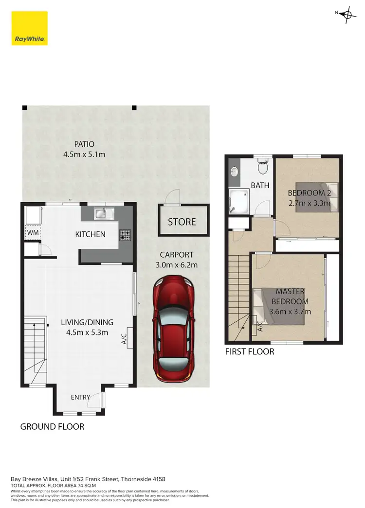 Floorplan of Homely house listing, 1/52 Frank Street, Thorneside QLD 4158