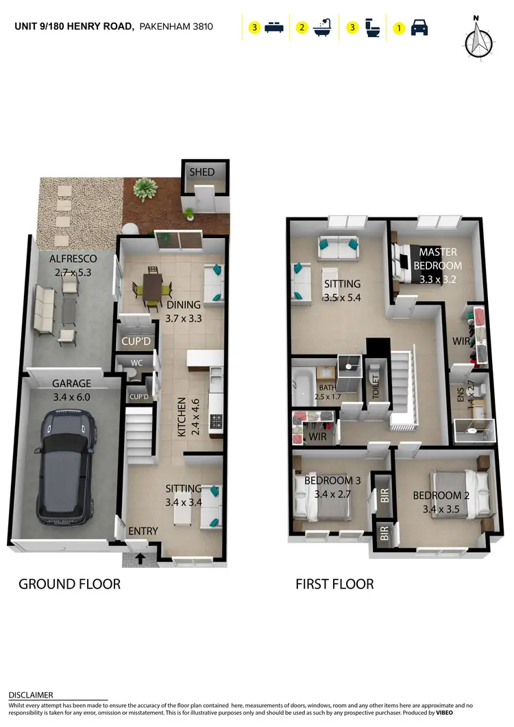 Floorplan of Homely unit listing, 9/180 Henry Road, Pakenham VIC 3810