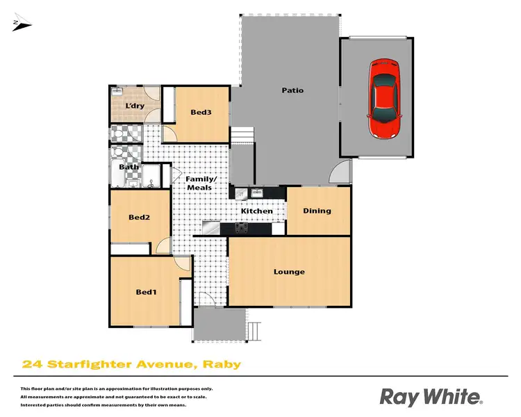 Floorplan of Homely house listing, 24 Starfighter Avenue, Raby NSW 2566