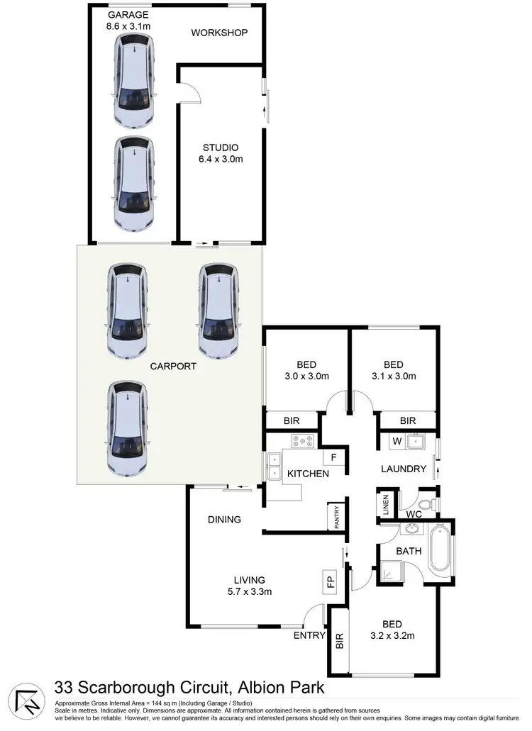 Floorplan of Homely house listing, 33 Scarborough Circuit, Albion Park NSW 2527