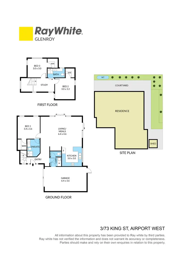 Floorplan of Homely townhouse listing, 3/73 King Street, Airport West VIC 3042