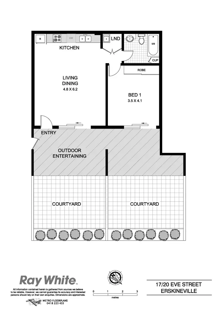 Floorplan of Homely apartment listing, 17/16-20 Eve Street, Erskineville NSW 2043