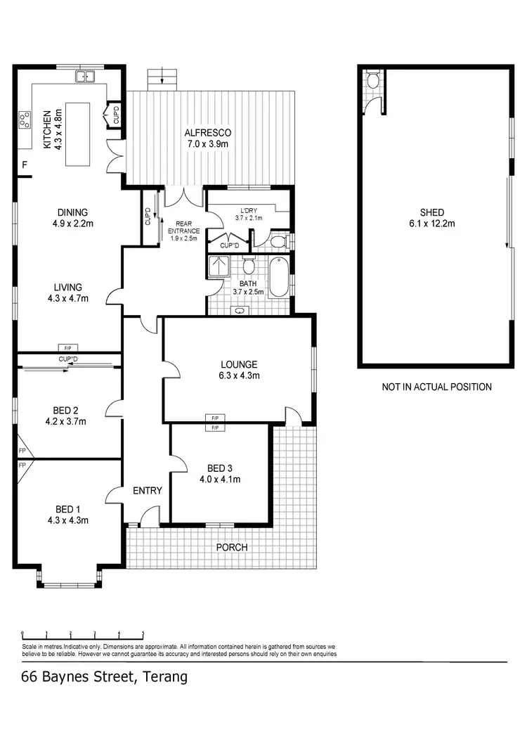 Floorplan of Homely house listing, 66 Baynes Street, Terang VIC 3264