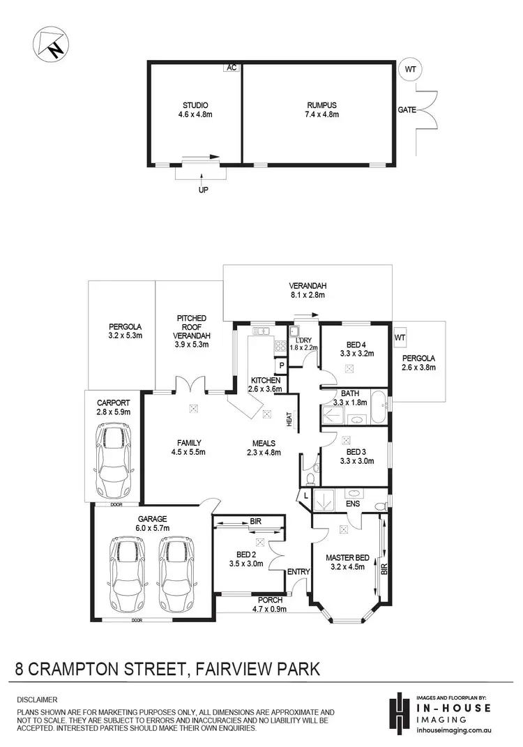 Floorplan of Homely house listing, 8 Crampton Street, Fairview Park SA 5126