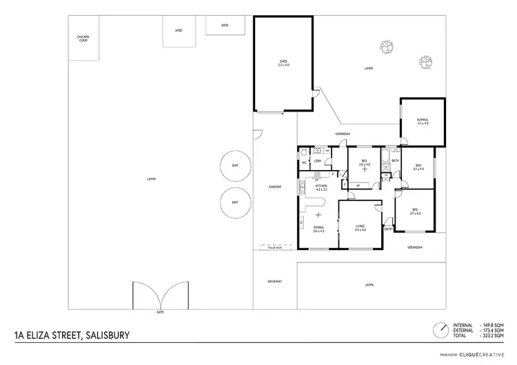 Floorplan of Homely house listing, 1A Eliza Street, Salisbury SA 5108