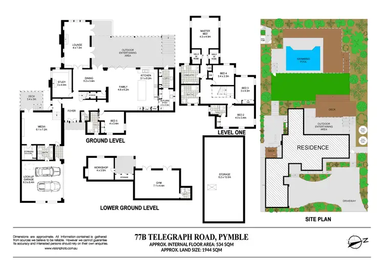 Floorplan of Homely house listing, 77B Telegraph Road, Pymble NSW 2073