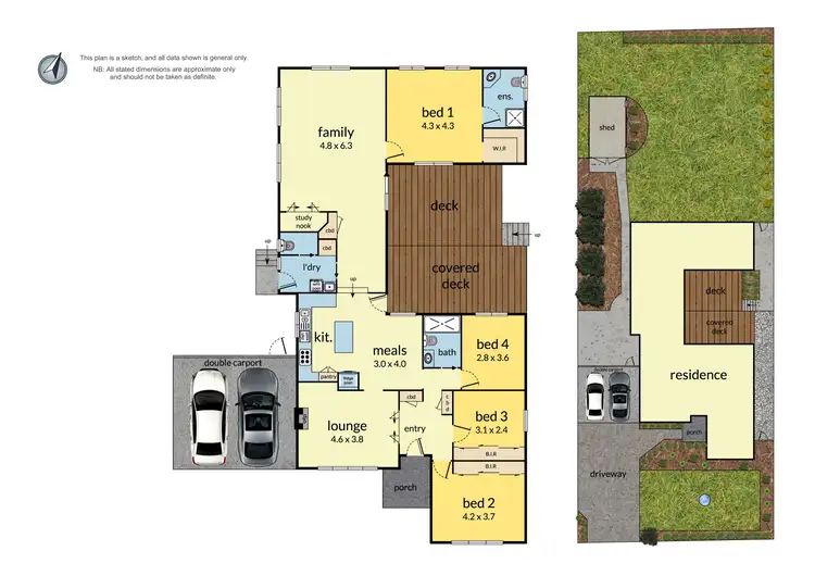 Floorplan of Homely house listing, 57 Boyana Crescent, Croydon VIC 3136