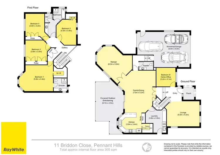 Floorplan of Homely house listing, 11 Briddon Close, Pennant Hills NSW 2120