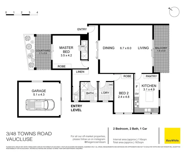 Floorplan of Homely unit listing, 3/48 Towns Road, Vaucluse NSW 2030