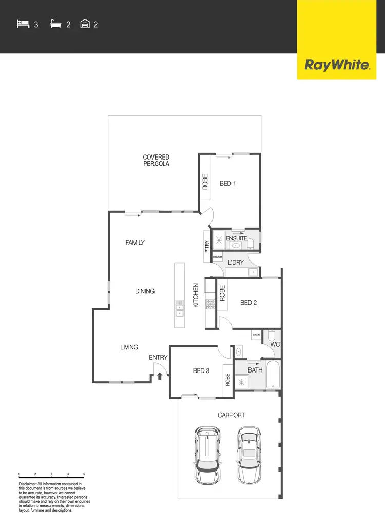 Floorplan of Homely house listing, 33 Thornhill Crescent, Dunlop ACT 2615