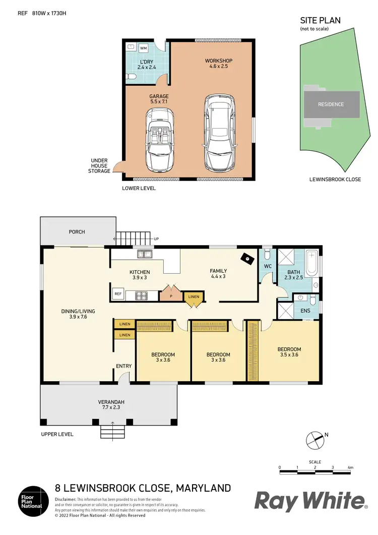 Floorplan of Homely house listing, 8 Lewinsbrook Close, Maryland NSW 2287