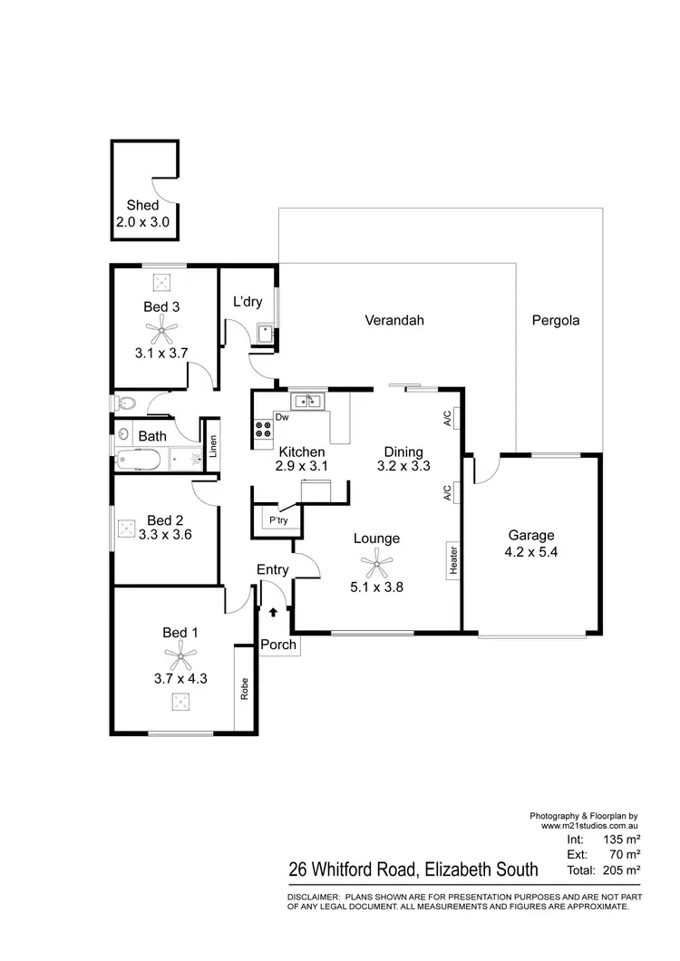 Floorplan of Homely house listing, 26 Whitford Road, Elizabeth South SA 5112
