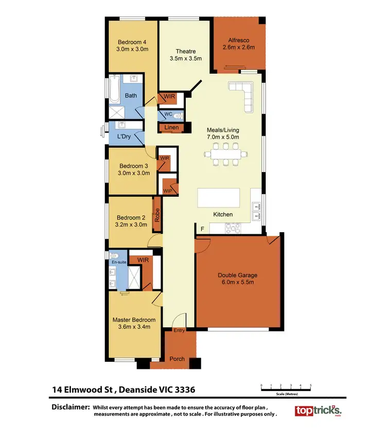 Floorplan of Homely house listing, 14 Elmwood Street, Deanside VIC 3336