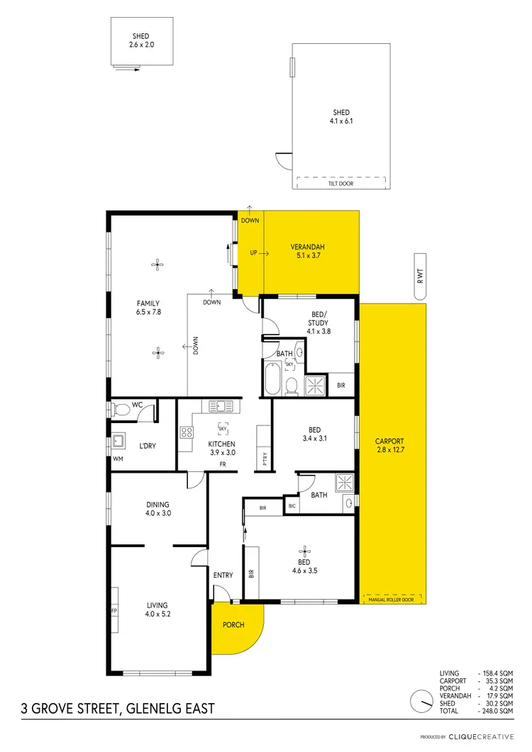 Floorplan of Homely house listing, 3 Grove Street, Glenelg East SA 5045