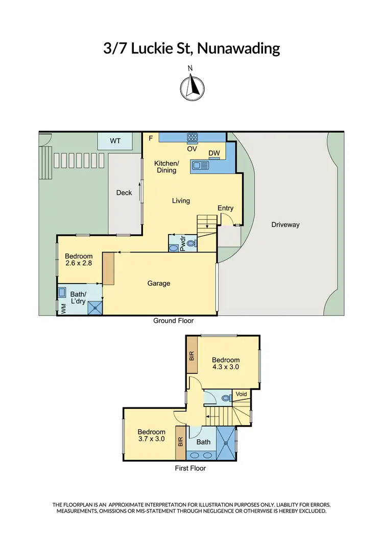 Floorplan of Homely townhouse listing, 3/7 Luckie Street, Nunawading VIC 3131