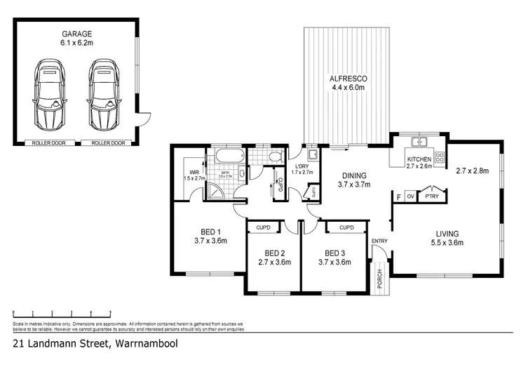 Floorplan of Homely house listing, 21 Landmann Street, Warrnambool VIC 3280