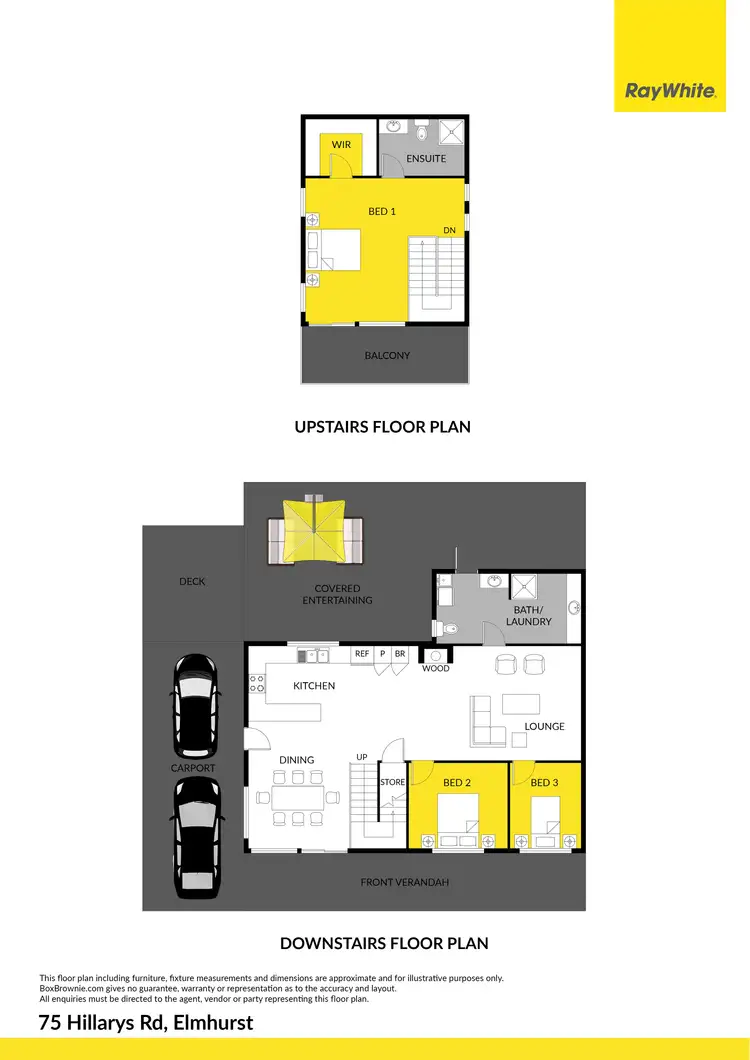 Floorplan of Homely house listing, 75 Hillarys Road, Elmhurst VIC 3469