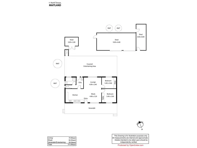 Floorplan of Homely house listing, 11 North Terrace, Maitland SA 5573