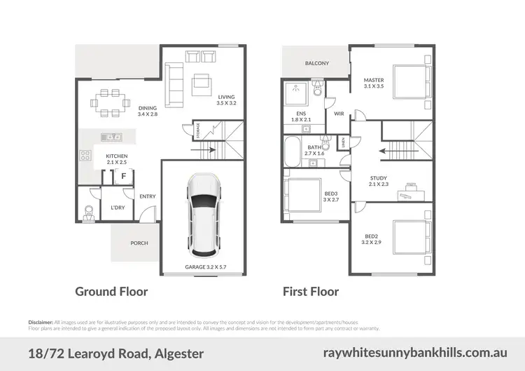Floorplan of Homely townhouse listing, 18/72 Learoyd Road, Algester QLD 4115