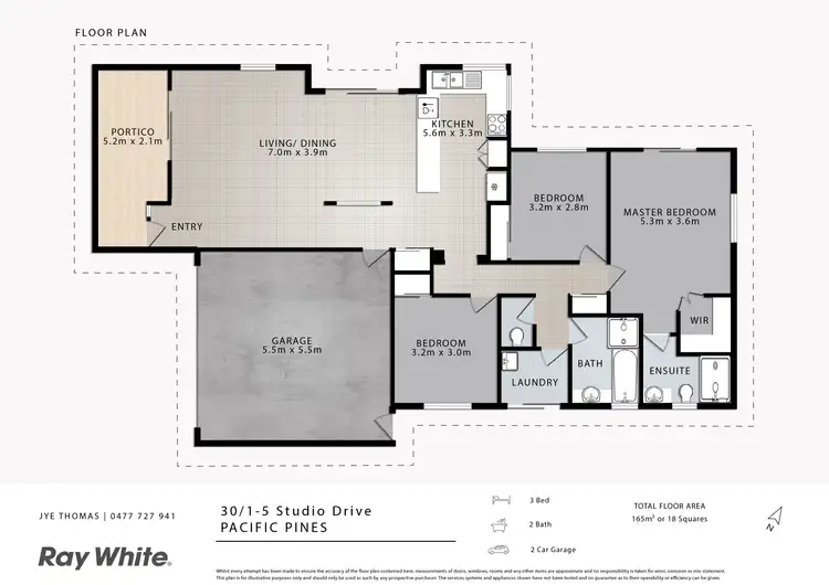 Floorplan of Homely house listing, 30/1-5 Studio Drive, Pacific Pines QLD 4211