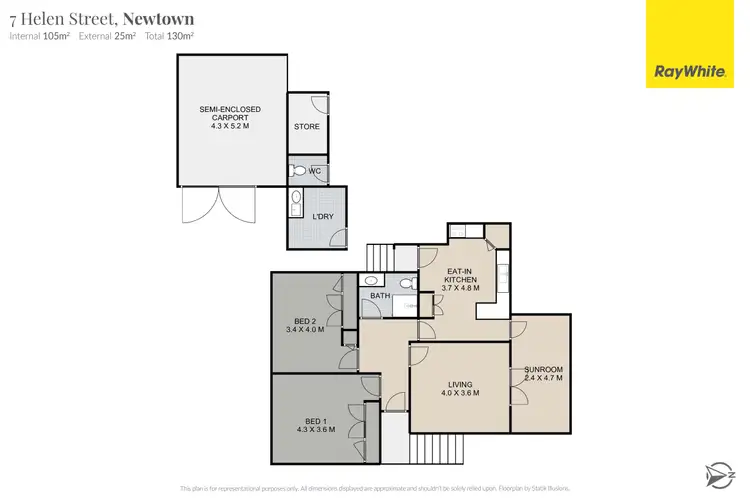 Floorplan of Homely house listing, 7 Helen Street, Newtown QLD 4350