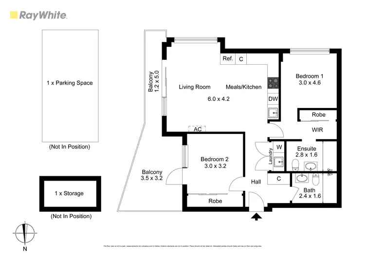 Floorplan of Homely apartment listing, 401/18 Lomandra Drive, Clayton South VIC 3169