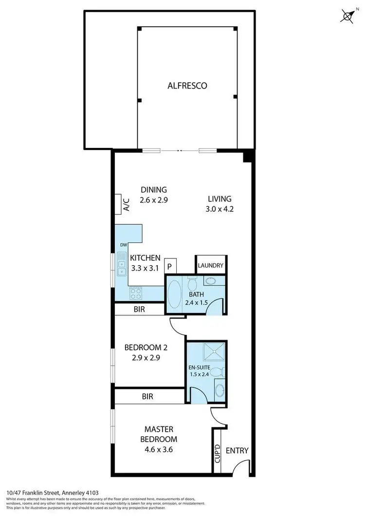 Floorplan of Homely unit listing, 10/47 Franklin Street, Annerley QLD 4103