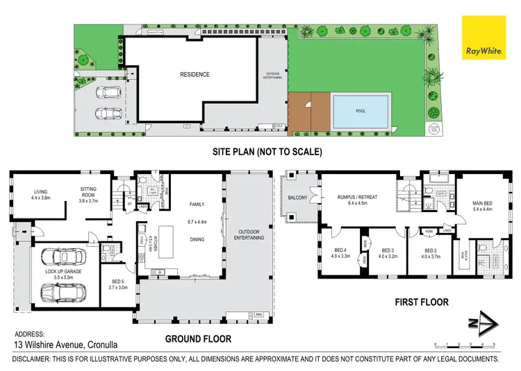 Floorplan of Homely house listing, 13 Wilshire Avenue, Cronulla NSW 2230